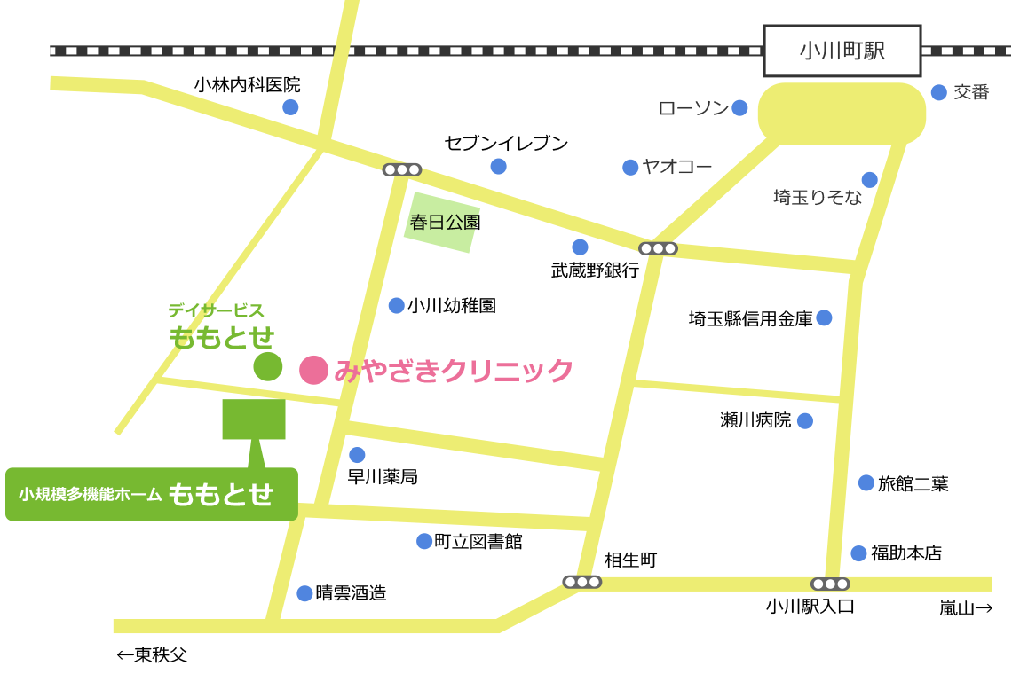 小規模多機能ホームももとせ　周辺地図